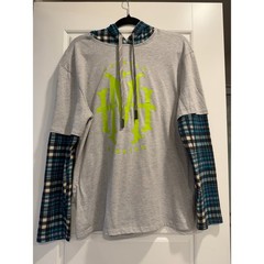 Disney Haunted Mansion Layered Flannel Hoodie Mens Large Grunge Punk Theme Park
