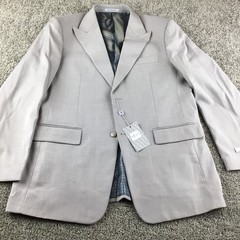 VINCI Philosophy Mens 44L Regular Fit V2RK-4 Oatmeal 3 Piece Suit 44L 38W – NWT