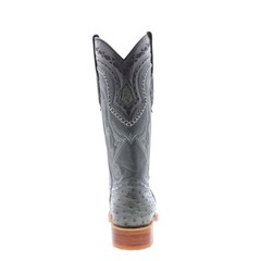 Los Altos Ostrich Boots XXX-Toe 950309 Mens Gray Wide Cowboy Western Boots