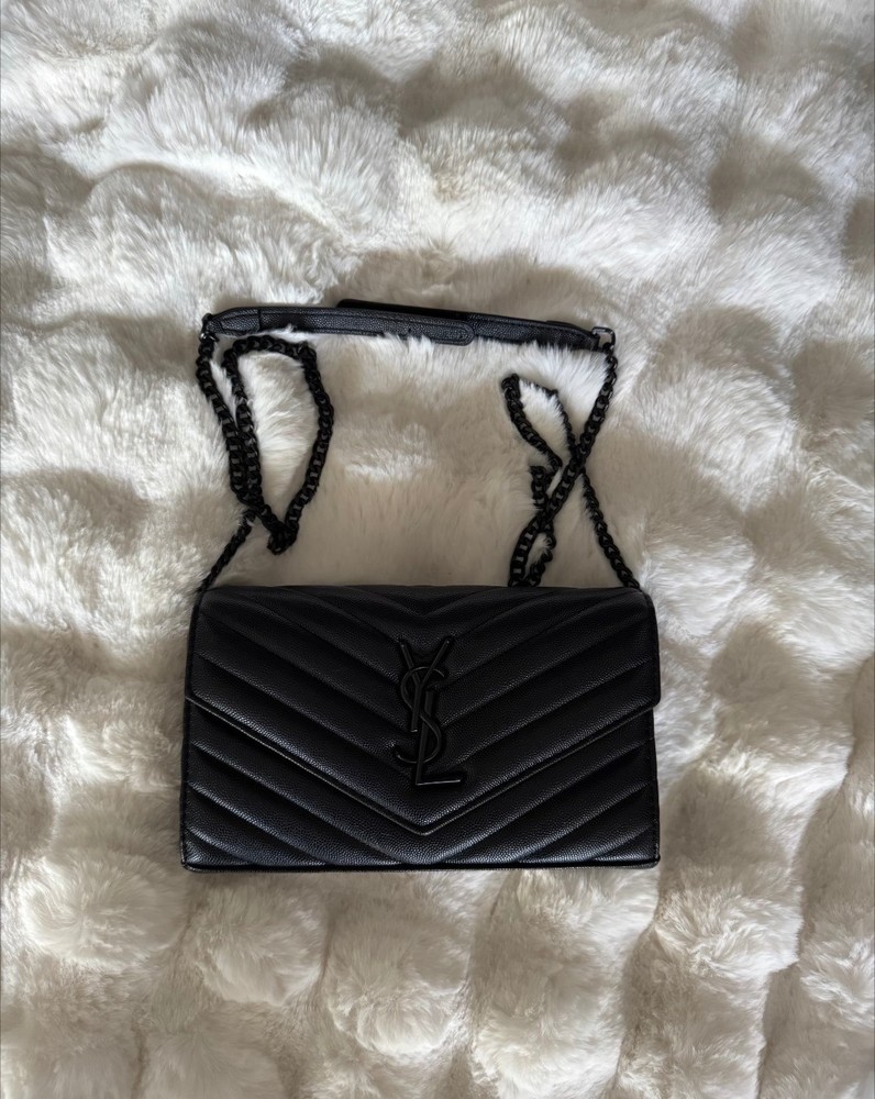 Saint Laurent Black ysl wallet/clutch/ crossbody