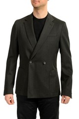 Hugo Boss Men’s Nielsen3 Slim Fit 100% Wool Double Breasted Blazer US 38S IT 48S