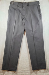 Haggar Men’s Premium Comfort Stretch Straight 34×29 Dress Pants, Charcoal