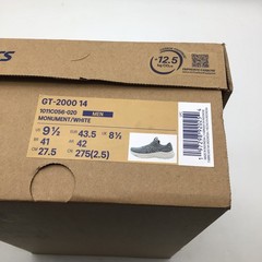 Asics GT-2000 14 Men Running Shoes Monument White 1011C056-020 Size 9.5 NEW