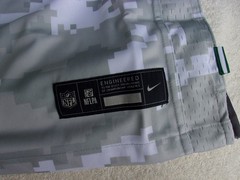 NWT Nike youth football jersey, L, NY Jets, #1, Gardner, Salute to Service, camo