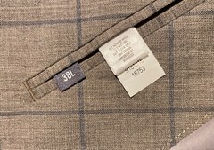 NWOT Bonobos Slim Tollegno 1900 Stretch Windowpane Halflined Men Sportcoat 38L