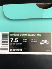 Nike ZB Zoom Blazer Mid 864349-003 Vast Grey Vast Grey Size 7.5