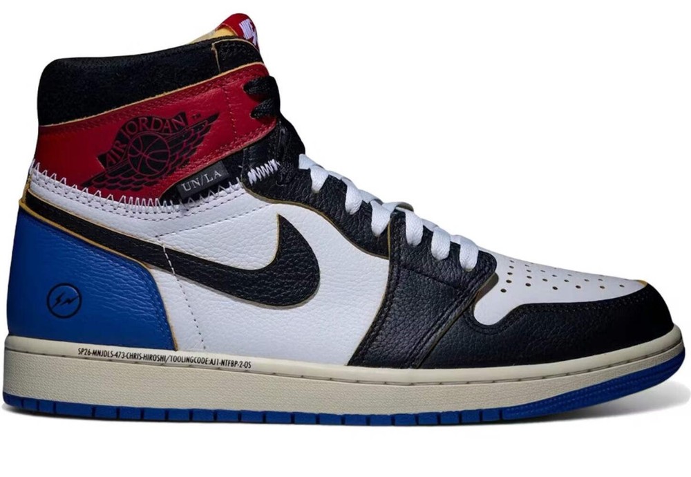 Jordan 1 Retro High OG SP Fragment x Union LA Varsity Red Sport Royal