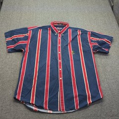Vintage Chaps Ralph Lauren Shirt Mens XL Striped Colorful 90s Classic Preppy