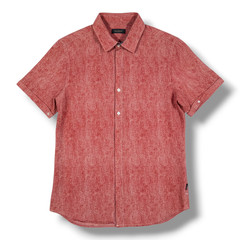 Howe No. 65 Creative Workforce men’s coral short sleeves button-down shirt – med
