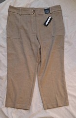 M&S Retro 40s 50’s style Straight High Rise 7/8 check Women’s Trousers UK 20