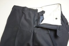 Pal Zileri Navy Blue Silk Blend 3 Pc Suit Jacket Pants Vest Sz 44R Brand New