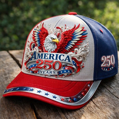 1776-2026 America 250 Patriotic Baseball Cap Vintage Adjustable USA Hat