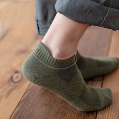 Men’s Boat Socks 100% Cotton Deodorizing Sweat-absorbing Mesh Socks Summer
