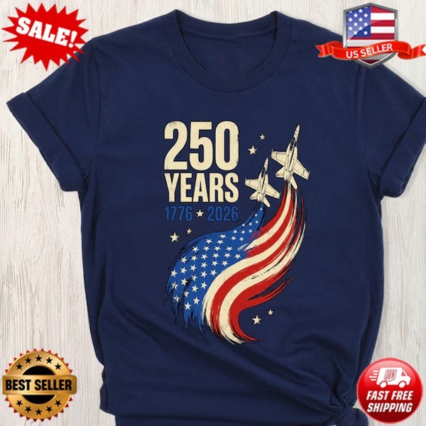 American Flag Fighter Jet Tee, Retro Military Airshow T-Shirt S-5XL multicolor