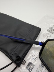 Authentic Carrera 4017/S XYOMT Sunglasses Black Neon Blue w/ Case Unisex