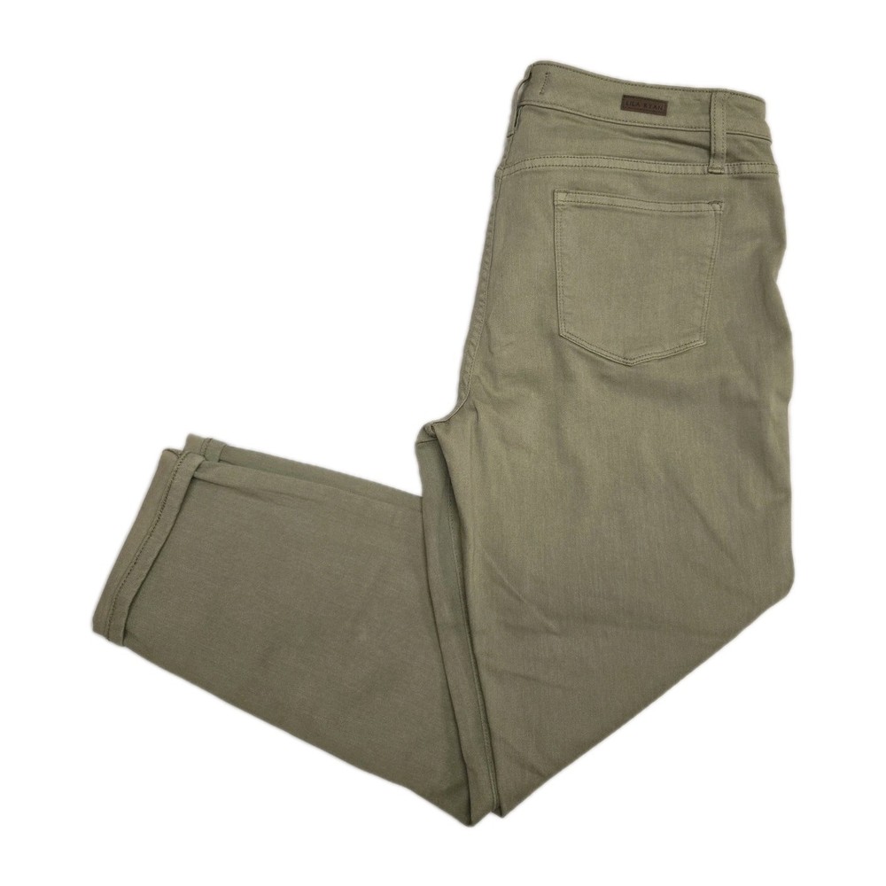 Lila Ryan Dorianna Cropped Skinny Jeans Light Green Woman’s 14 New
