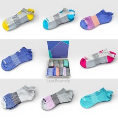 8-Pack Bombas Gift Box Tri-Color Ankle Socks (8-Pairs) – Women Size MEDIUM
