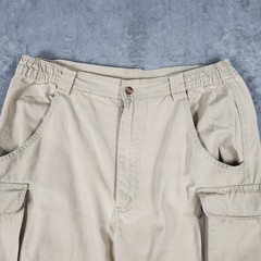 VINTAGE Trail Designs Convertible Cargo Pants Mens 34×30.5 Beige Cotton Safari
