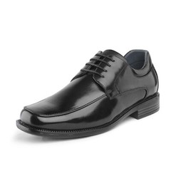 Men’s Dress Shoes Square Toe Oxfords Shoes Lace up Wedding Shoes Black