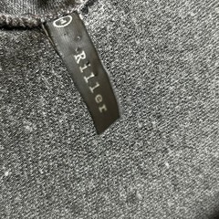 Gray Lightweight top USA Made Jersey Knit Scoop Neck Size 1 Small Dolman Sleeves