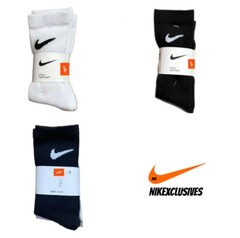 Nike Dri-fit Crew socks 3-Pack Youth Boy’s XXS XS