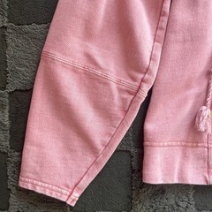 Maeve by Anthropologie Pink Puff Sleeve Tassel Sweatshirt Top Small