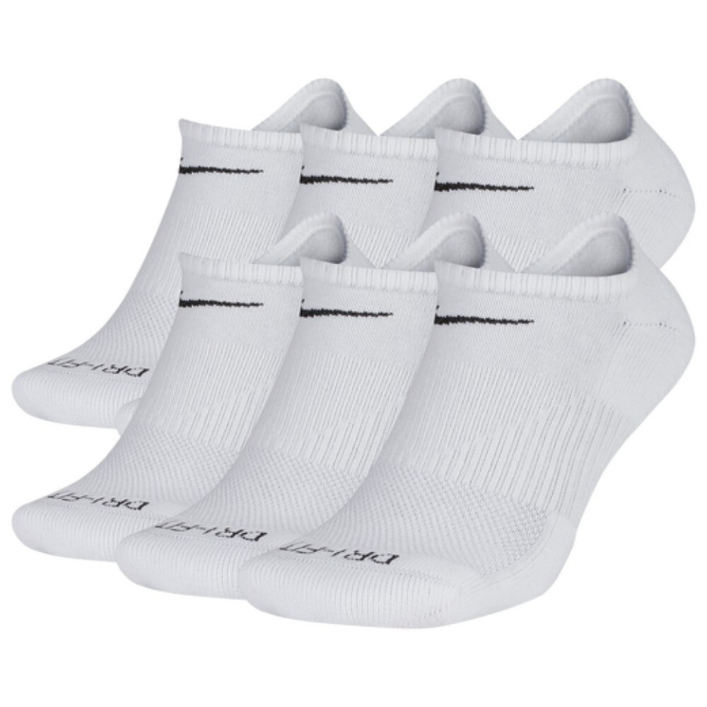 Nike Men’s Socks Athletic Everyday Plus Training Cushioned Dri-Fit No-Show Socks
