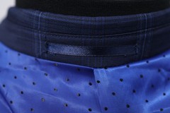 LANIFICIO LA MALPENGA mens blue WINDOWPANE sport coat suit jacket blazer 42 R