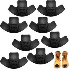 8 Pieces Toe Guards for Boots 9 x 4 cm/ 3.54 x 1.57 Inch, Black