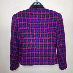Koret Vintage 80s 90s Houndstooth Cropped Blazer