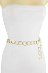 Women Sexy Fun Fashion Belt Gold Metal Thick Chain Links Plus Size XL XXL 1xl 2x