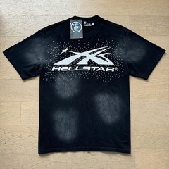 NEW Hell Studios star Classic Logo printing Starry Sky Hot Diamond Mens T-shirt