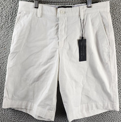 The Men’s Store at Bloomingdale’s Twill Regular Fit Shorts Men’s 30 White Pocket