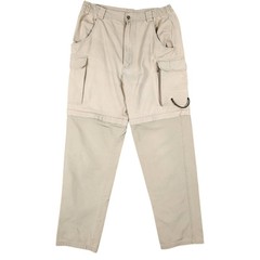 VINTAGE Trail Designs Convertible Cargo Pants Mens 34×30.5 Beige Cotton Safari
