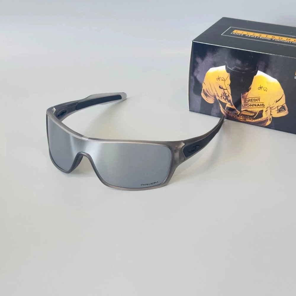 Oakley Turbine Rotor OO9307 Transparent Grey Frame Silver Mirror Lens Sunglasses