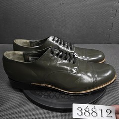 Stacy Adams Shoes Mens Size 11.5D Green Leather Cap Toe Oxford Dress Round Toe
