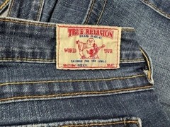 True Religion Size 28 Womens Jeans Becky Bootcut Low Rise Stretch Dark Wash