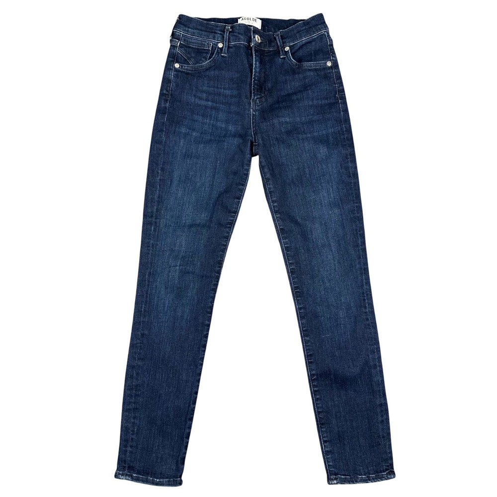 Agolde Sophie High Rise Skinny Jeans Dark Indigo Wash Size 25 Stretchy