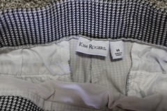 Kim Rogers Pants Womens Size 14 Checkered Black White