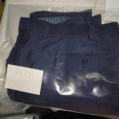 Lauren Ralph Lauren Men’s 40×32 Navy Dress Pants Poly Rayon Business Classic