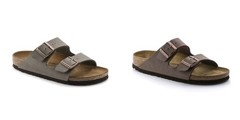 Birkenstock Arizona Stone Mocha Birko-Flor Comfort Sandals EU37-45