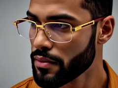 Fashion Vintage Wood Buffs Designer Eyeglasses Square Frame Clear Lens Glasses