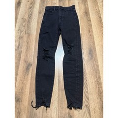 American Eagle The Dream Jean Women 000 Black Womens Distressed Skinny Denim