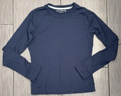 Outdoor Voices Long Sleeve Performance T-shirt Navy Blue Women’s Medium Base