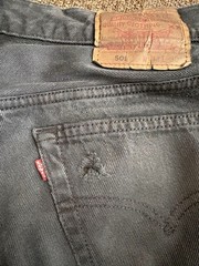 [Made in USA] 90s Levi’s 501 Black Denim W33 El Paso Factory