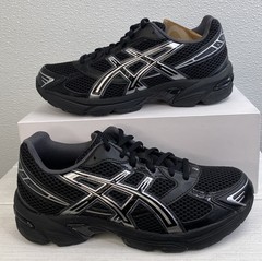 Asics Gel-1130 Men’s Size 6 Black/Pure Silver Mesh Low Top Athletic Sneakers