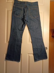 Vtg Unbranded Men Rugged Workwear Denim Jeans Size 34×30 C7