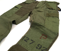 Polo Ralph Lauren Distressed Patchwork Military US Army Paratroopers Cargo Pants