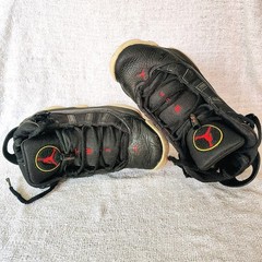 🔥 Nike Air Jordan 6 Rings • 322992-063 Black & Red Basketball Shoes Men Sz 7.5