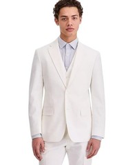 Tommy Hilfiger Mens Modern fit Suit Jacket Blazer 42 R White Cotton Stretch